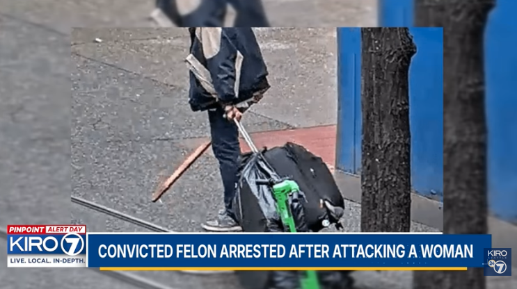 Suspect with wooden board